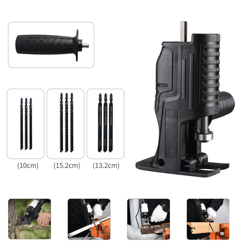 Reciprocating Saw Attachment Drill - ハンドヘルド電動ドリルから電動ノコギリ、家庭用レシプロソー、小型大工用ハンドヘルド電動工具アクセサリーセット