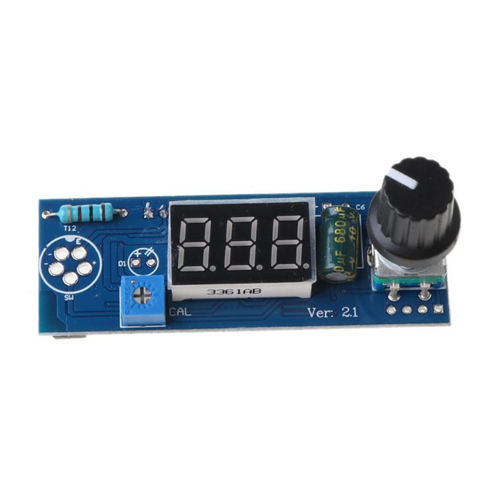 Digital Soldering Station T12 - 交換用デジタルPCBアクセサリー,はんだごてステーション,温度コントローラーキット,t12ハンドル,12-24v,1セット