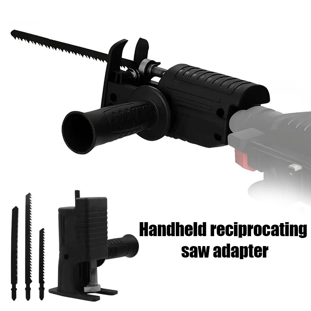 Reciprocating Saw Attachment Drill - 電気ドリルからレシプロソーへのアダプター、木材切断やPVCパイプ切断用のユニバーサルドリルアタッチメント