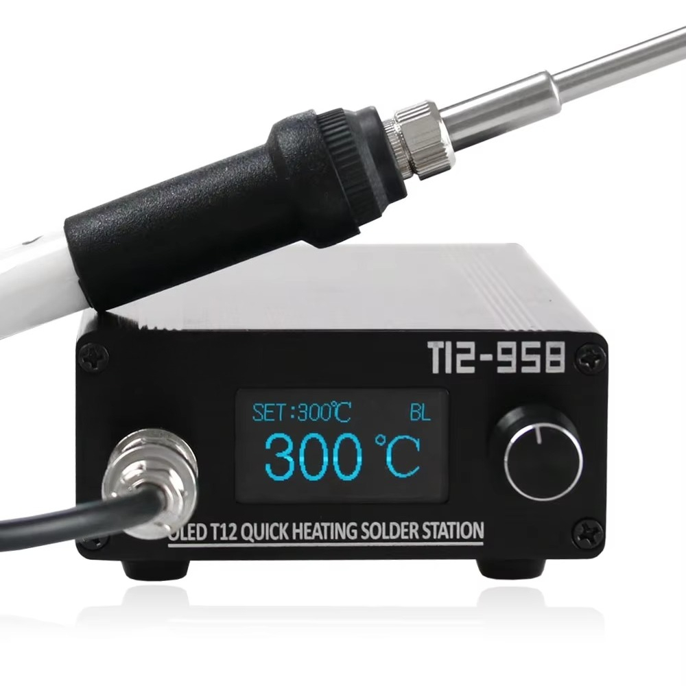 Digital Soldering Station T12 - STM32 V3.1s T12-958 はんだ付けステーション 電子はんだごて 1.3インチ