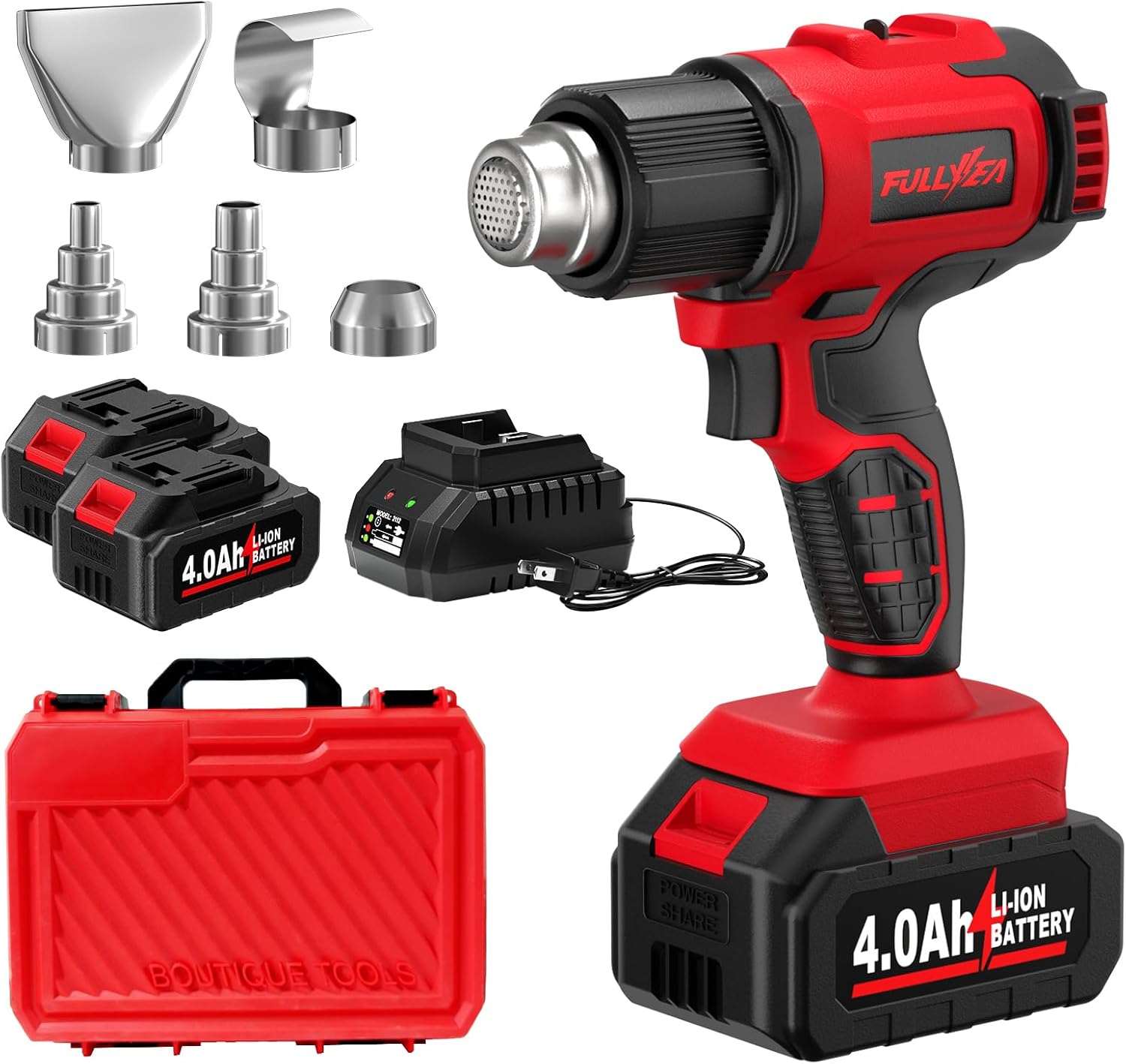 Cordless Heat Gun For Shrink Tubing - コードレス熱風機、最大1022度 ° F (550 ° C)