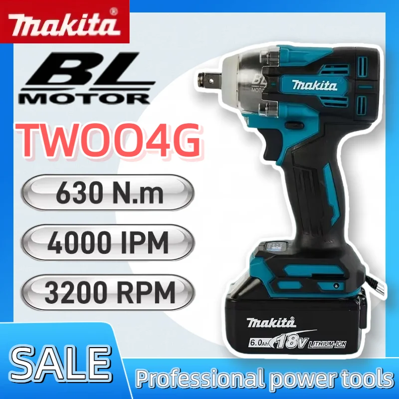 Brushless Cordless Electric Drill 18V - マキタ TW004G ブラシレスドライバーマシン 630N.m コードレス電動ドライバー充電式ドリルドライバーマキタ 18V