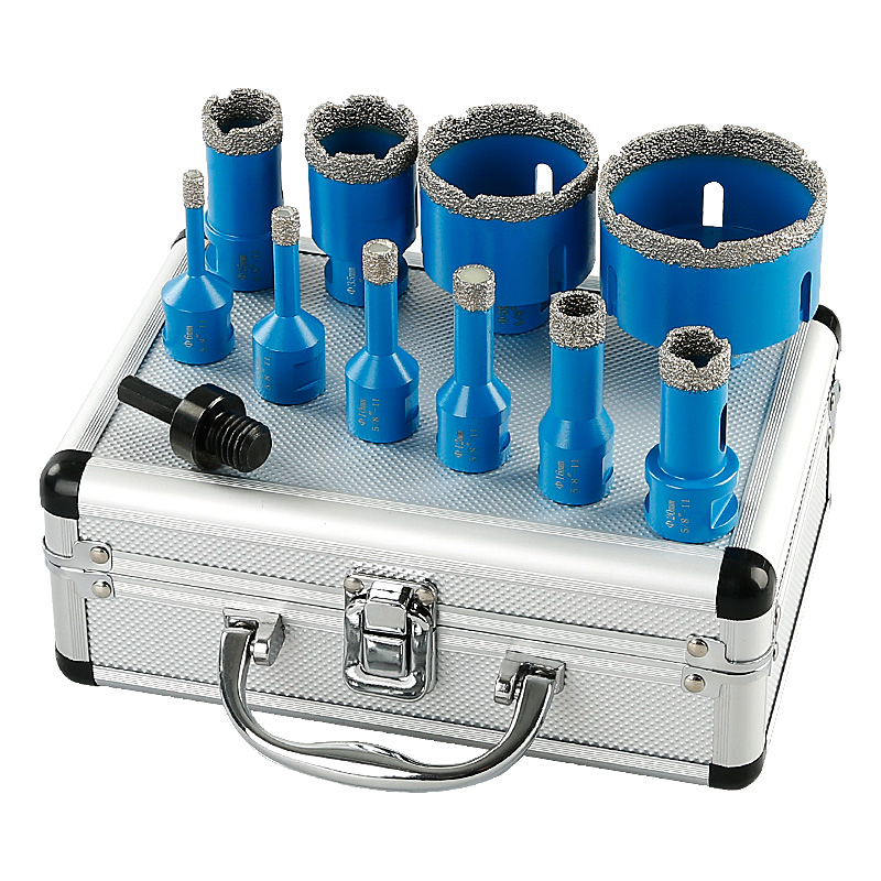 Reciprocating Saw Attachment Drill - LOZLIN 10個入り ダイヤモンドドライドリルビット ホールソーセット 5/8-11ネジ ダイヤモンドホールオープナー