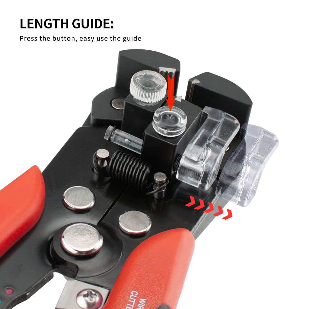 Automatic Wire Stripper Cutter - プロ仕様自動ワイヤーストリッパー圧着ペンチ電気技師用ケーブルカッター圧着工具多機能ワイヤーストリッピングプライヤー