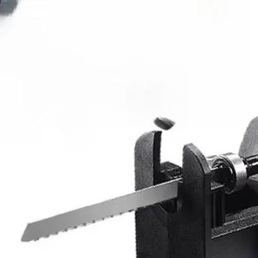 Reciprocating Saw Attachment Drill - /黒/プラスチック/電動ドリルからレシプロソーへの変換アダプターキット、木工DIY切断用電動工具アタッチメント