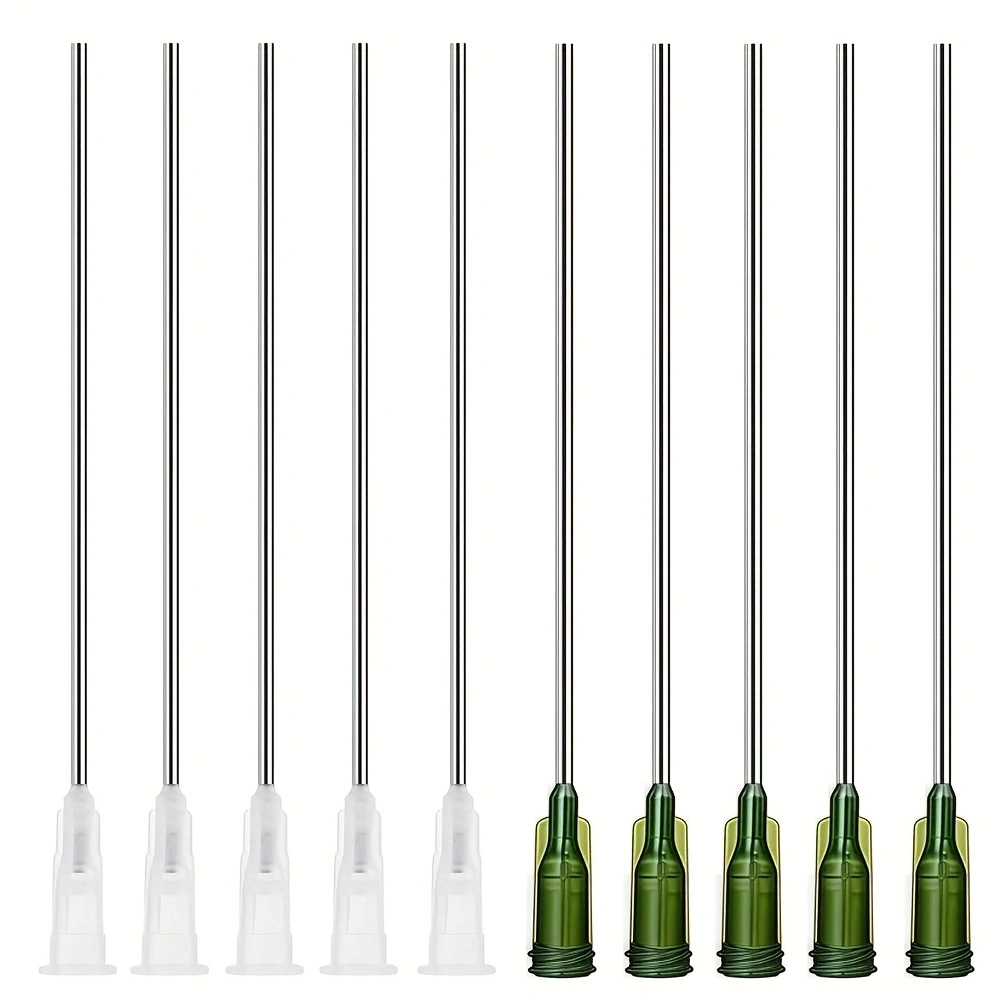 Garden Tools - 長い先端が尖ったディスペンシングニードル、ステンレス鋼製ルアーロック液体移送ツール（インク詰め替え、実験試薬、クラフト接着剤、植物用）