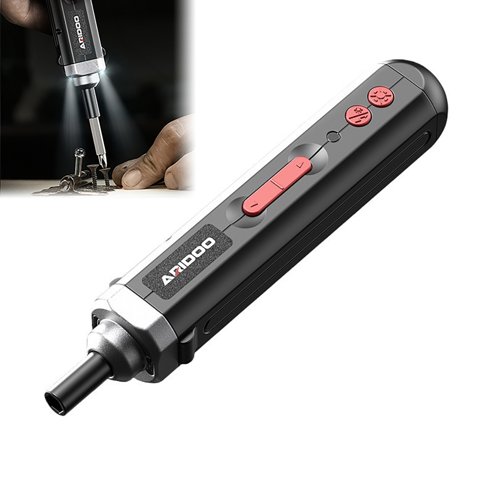 Electric Screwdriver Rechargeable Usb - 電動ドライバー ハンドヘルドコードレスドライバー ホームリペアツール USB充電式ドライバー プロ用電動工具