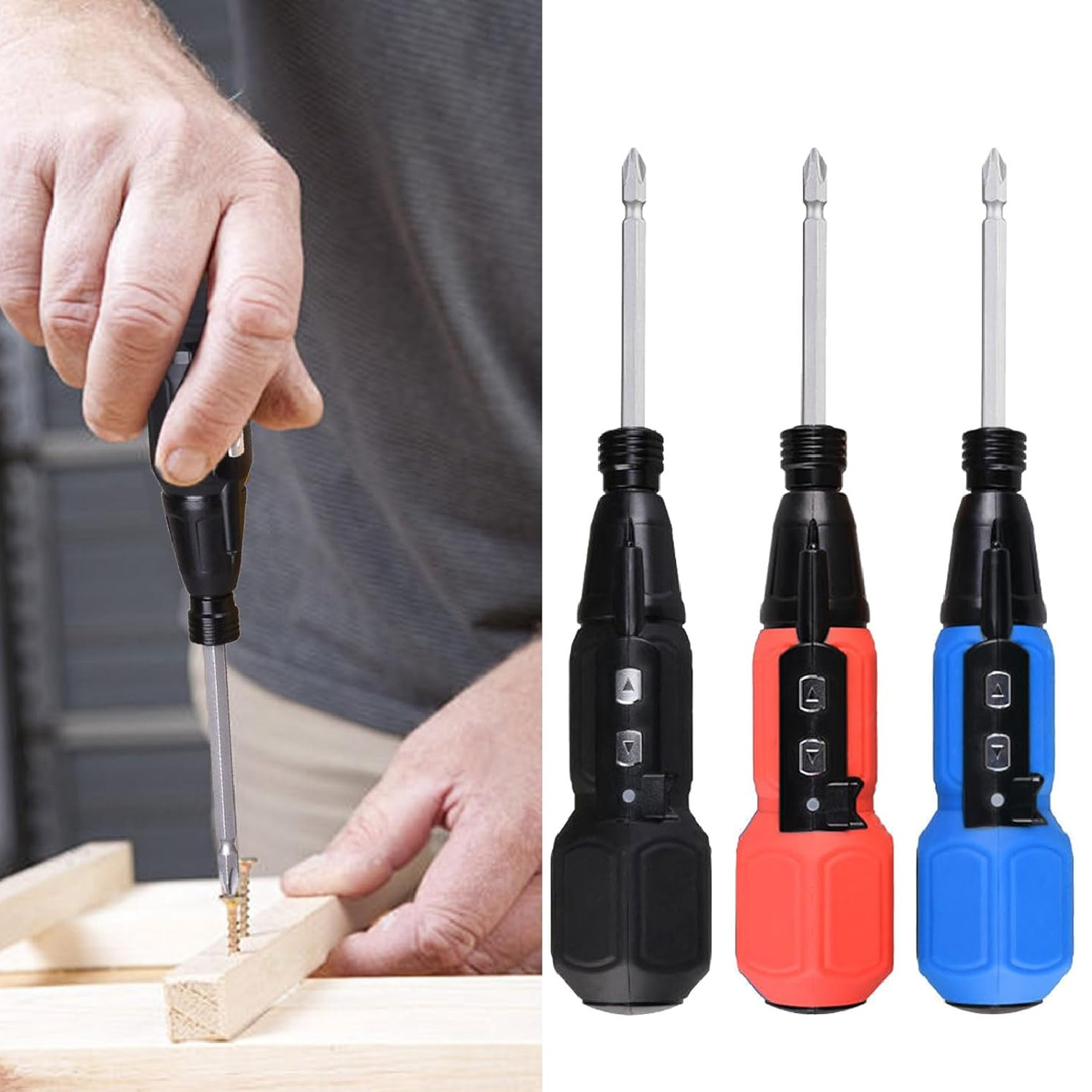 Electric Screwdriver Rechargeable Usb - 電動ドライバー 充電式コードレスドライバー クイック電動工具 家庭用小型電動キット 修理ツール 電気技師修理