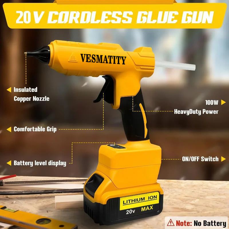 ハンドヘルド電動多機能ホットメルトグルーガン VESMATI - Hot Melt Glue Gun Cordless のレビューと価格