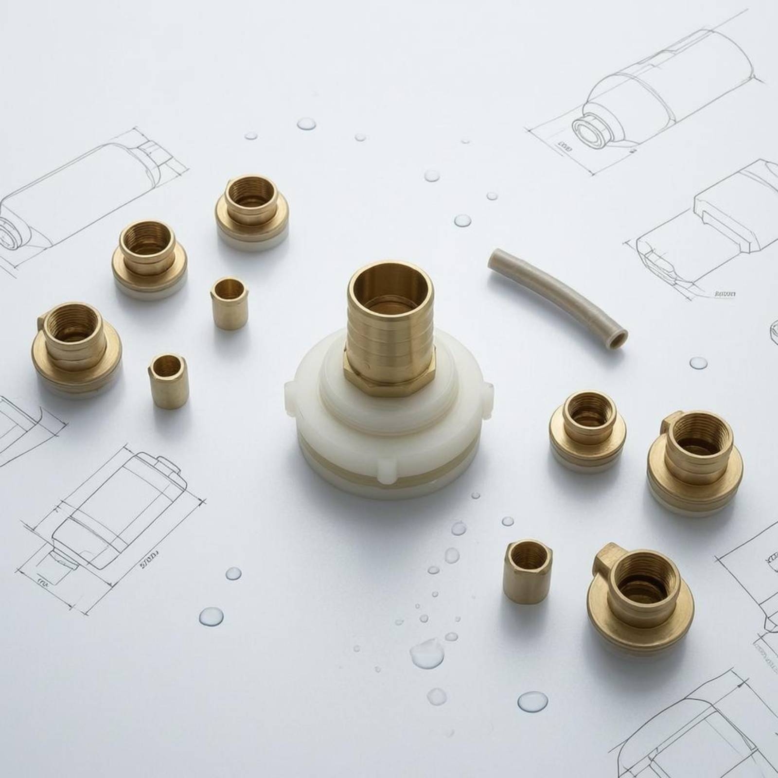 RV 水タンクジョイント 水タンクホースアダプター 真鍮製バ - Plumbing のレビューと価格