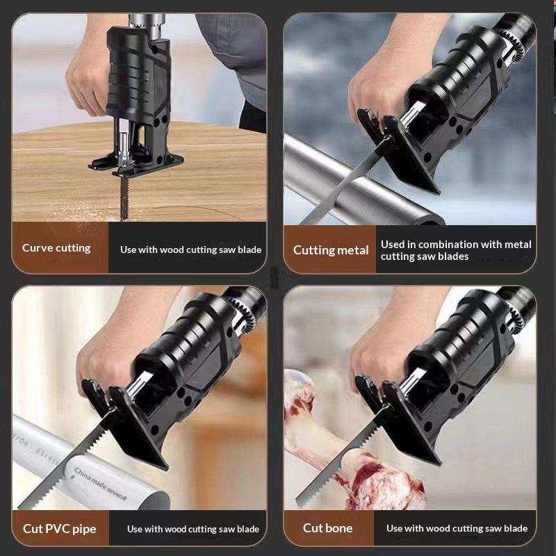 ♥ 電動ドリルからレシプロソーへのアダプター - 木材、金属 - Reciprocating Saw Attachment Drill のレビューと価格