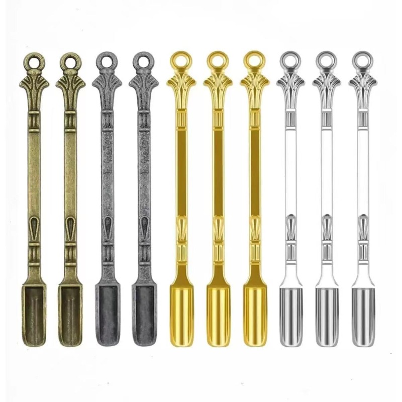 3 個 6 個 80 ミリメートル多色金属嗅ぎタバコスプーン - Hand Tools のレビューと価格