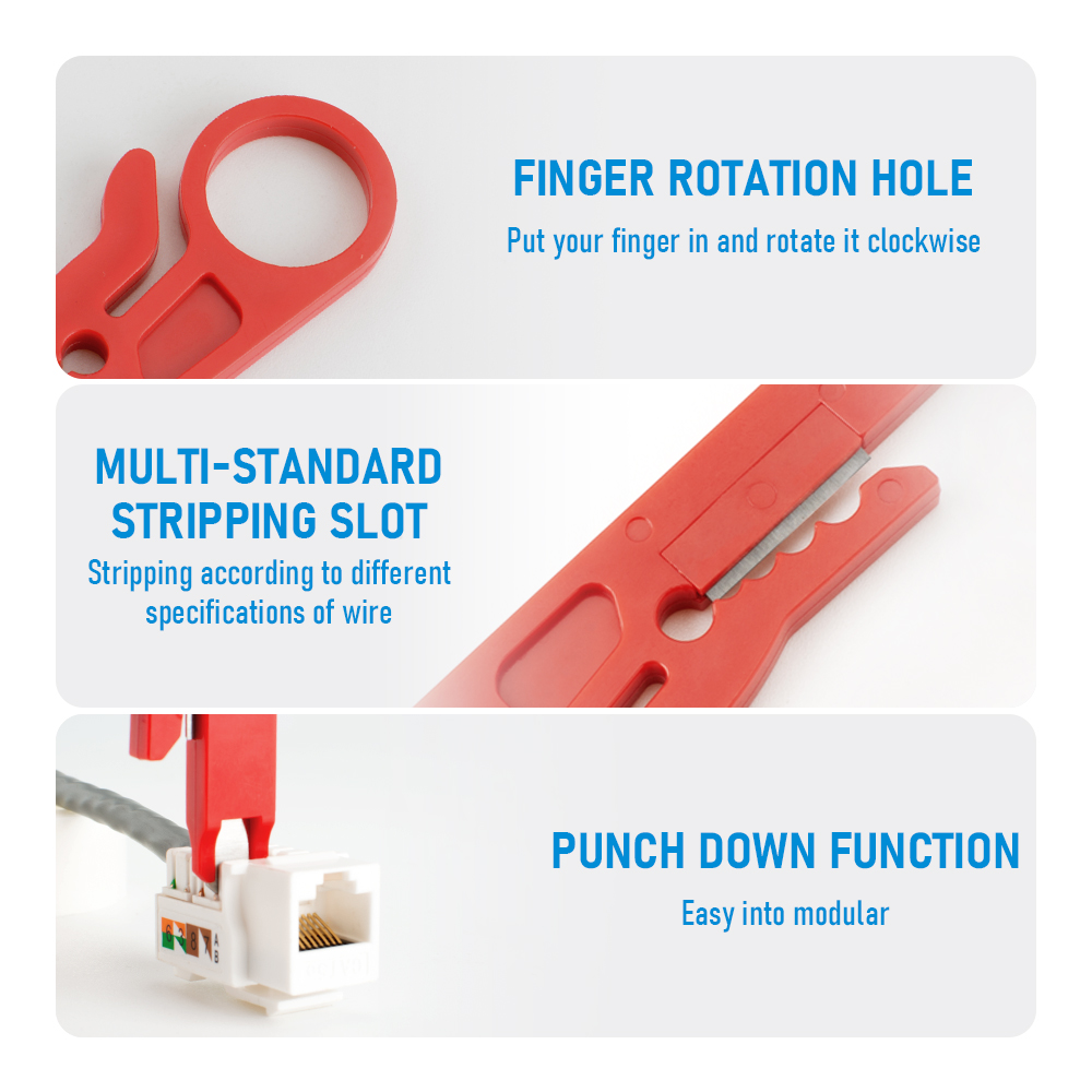 1パック/3パック パンチダウン機能付きワイヤーストリッパー - Automatic Wire Stripper Cutter のレビューと価格