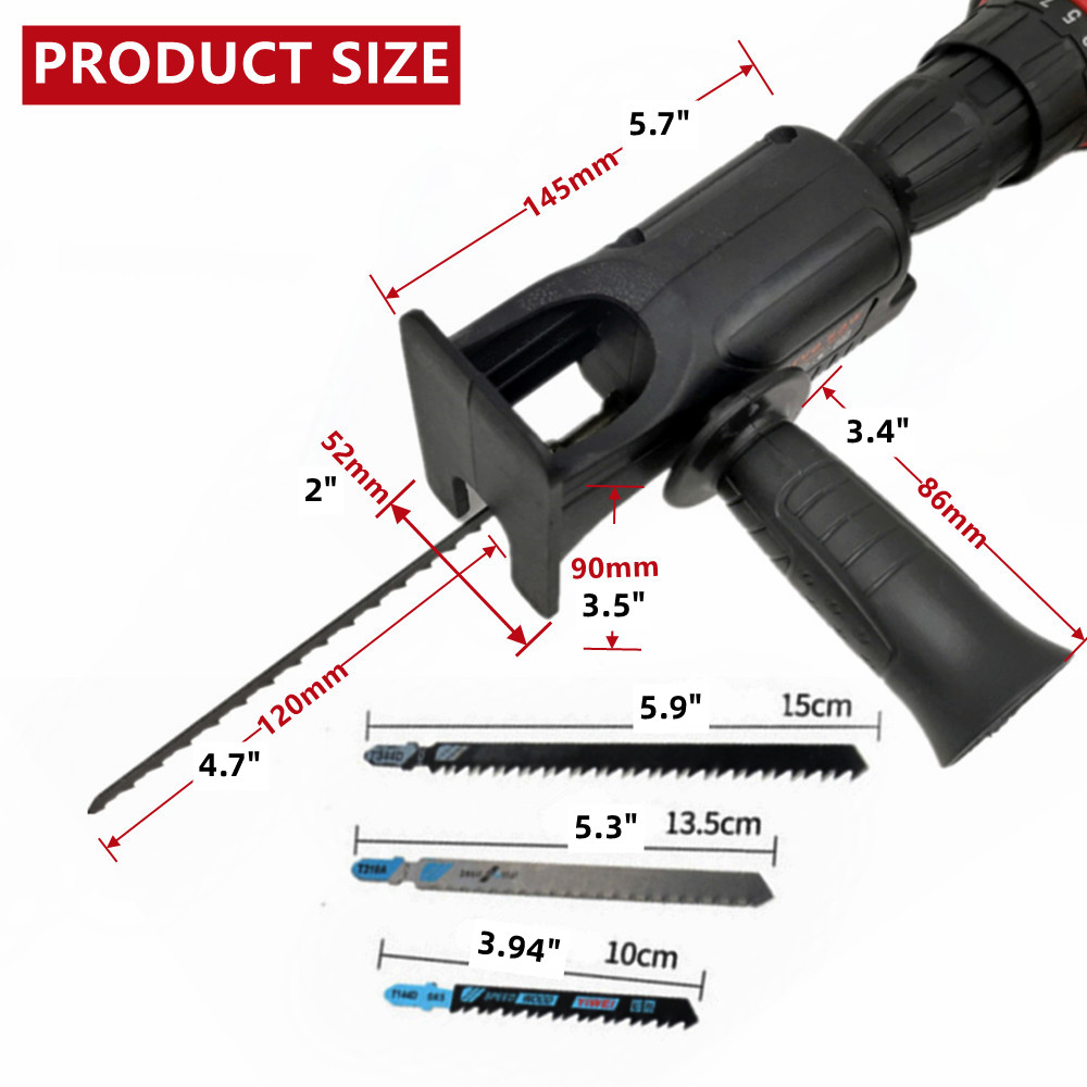 ポータブルミートソーアダプター,電気ドリル,変更されたジグソ - Reciprocating Saw Attachment Drill のレビューと価格