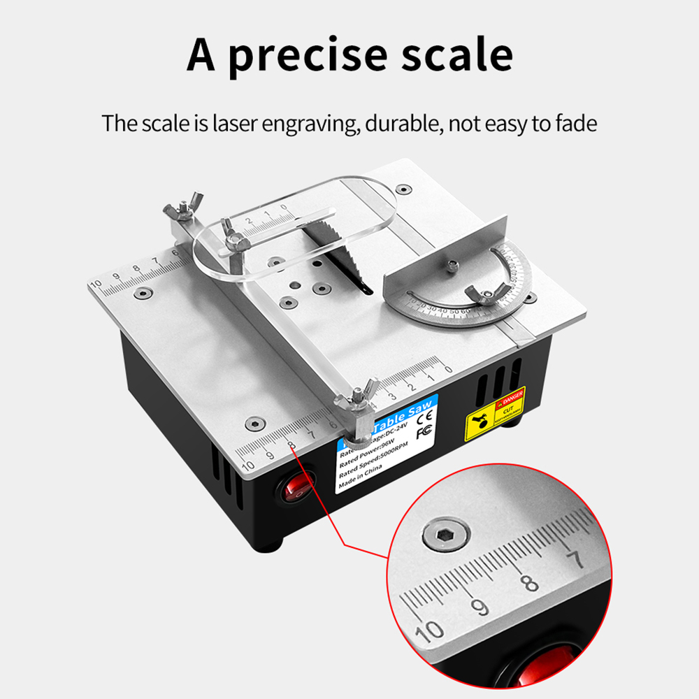 DC24V家庭用ミニチュア木工テーブルのこぎり電気多機能精密 - Mini Table Saw For Woodworking のレビューと価格