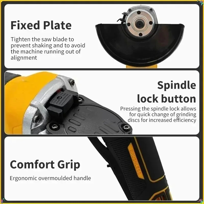 DCG406 125MM ブラシレスコードレスアングルグライ - Brushless Angle Grinder Battery Powered のレビューと価格