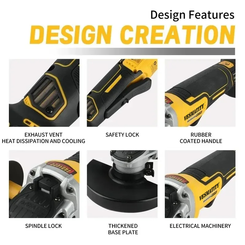 DCG406 125MM ブラシレスコードレスアングルグライ - Brushless Angle Grinder Battery Powered のレビューと価格