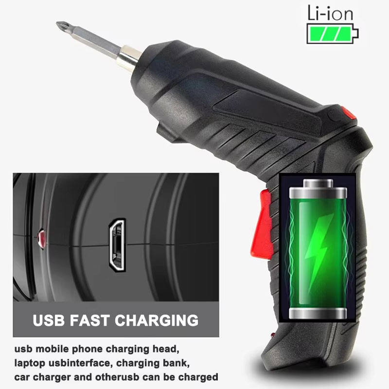 電動ドライバーセット 3.6V コードレス充電式電動工具 1 - Electric Screwdriver Rechargeable Usb のレビューと価格