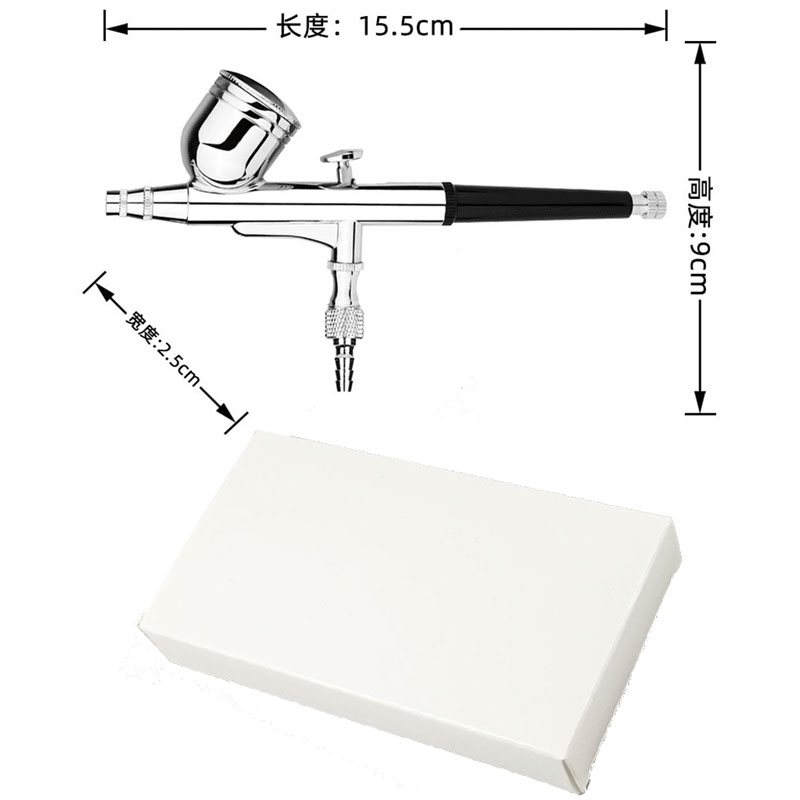 デュアルアクションミニエアブラシペイントネイルスプレーガンメ - Airbrush Kit With Mini Compressor のレビューと価格