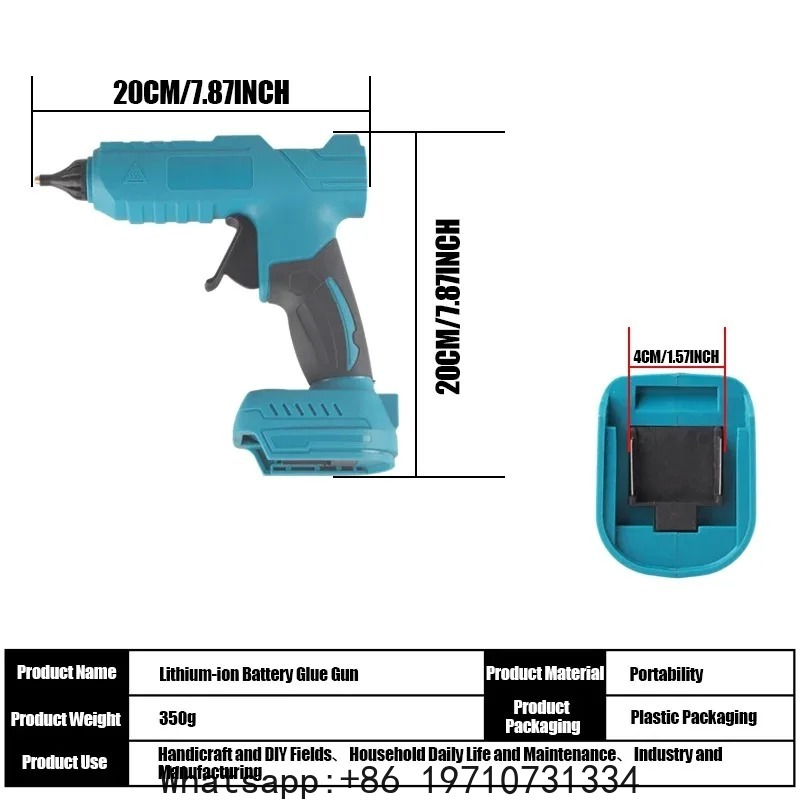 コードレス電動ホットメルト11mmグルースティック溶接ガン  - Hot Melt Glue Gun Cordless のレビューと価格