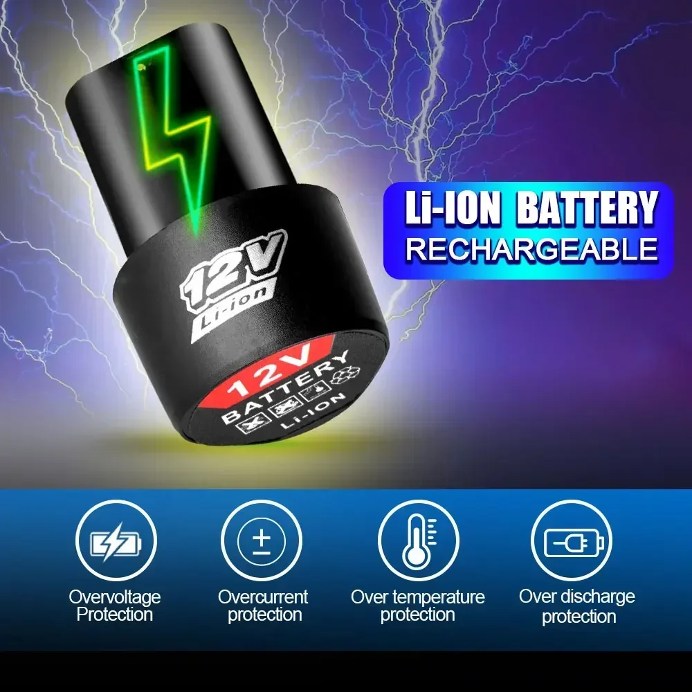 12V 1500mAh バッテリー 充電式リチウムイオン電池 - Electric Screwdriver Rechargeable Usb のレビューと価格