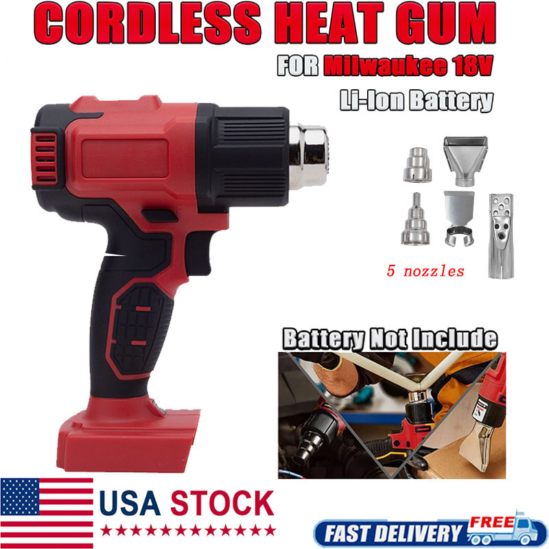 ミルウォーキー18Vバッテリー対応コードレスヒートガン、ポー - Cordless Heat Gun For Shrink Tubing のレビューと価格