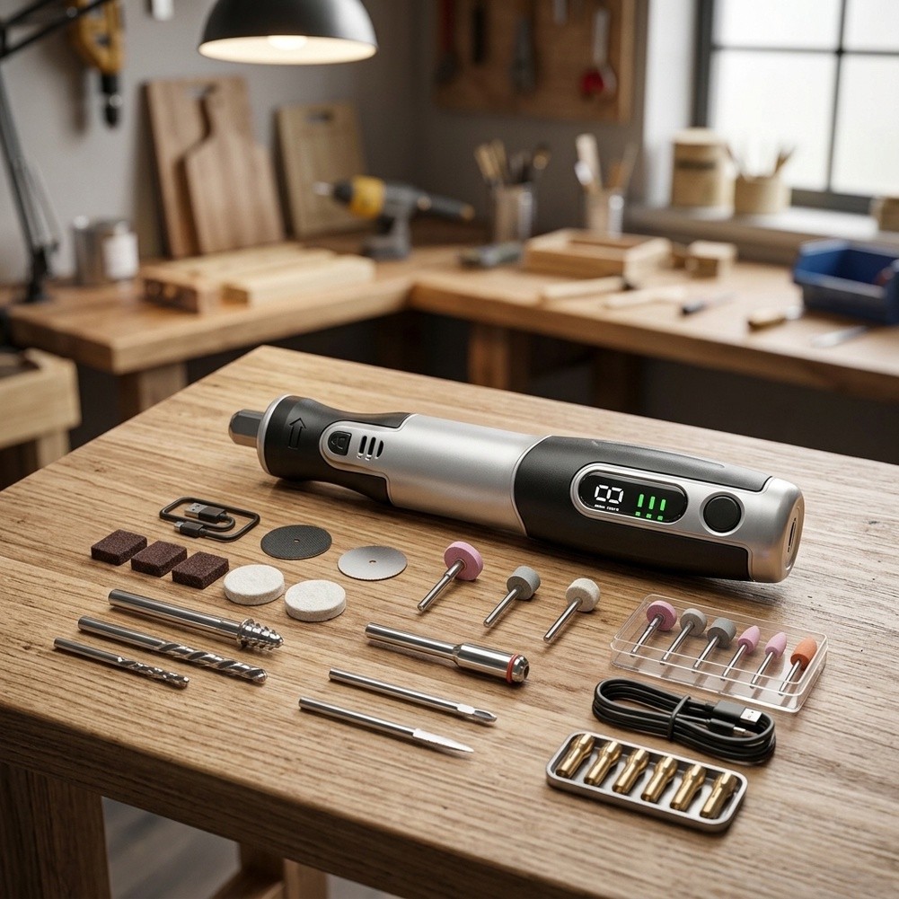 コードレス電動回転ツールキット USB充電式彫刻ペン 研磨・ - Cordless Rotary Tool Kit Accessories のレビューと価格