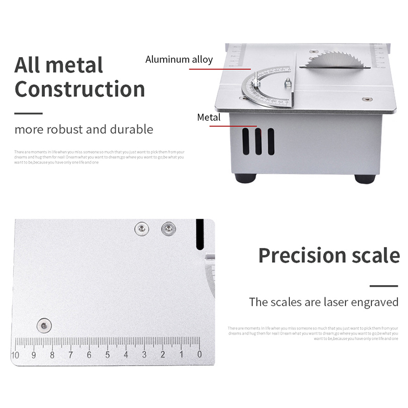 ミニテーブルソー 96W 5000RPM 木工DIY切断機  - Mini Table Saw For Woodworking のレビューと価格