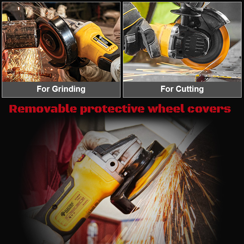 125mmブラシレスアングルグラインダー研磨機、4段階ギア、 - Brushless Angle Grinder Battery Powered のレビューと価格