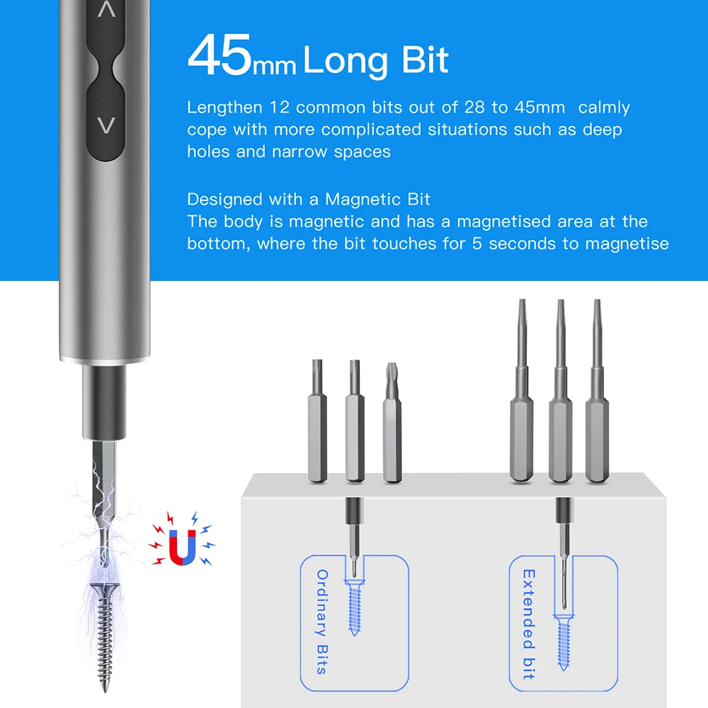 62/6 in 1 精密電動ドライバーセット電動工具キット充 - Electric Screwdriver Rechargeable Usb のレビューと価格