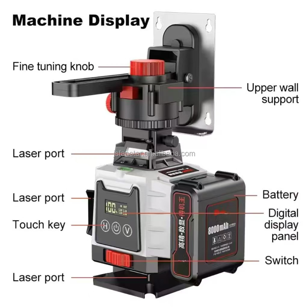 ATVNew デジタル16ライン グリーンレーザーレベル セ - Laser Level 16 Lines 4D Green のレビューと価格
