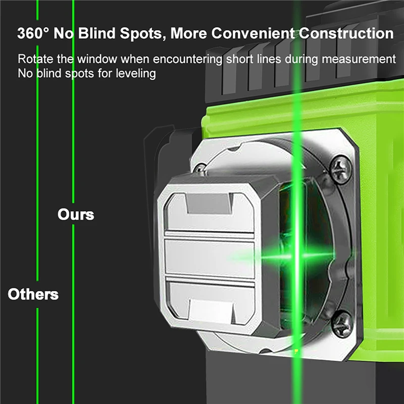 8/12/16 ラインレーザーレベル 4D グリーンラインセ - Laser Level 16 Lines 4D Green のレビューと価格
