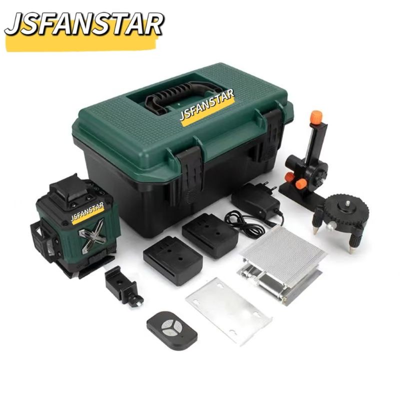 ATV4in1バッテリー駆動調整可能自動回転グリーン16ライ - Laser Level 16 Lines 4D Green のレビューと価格