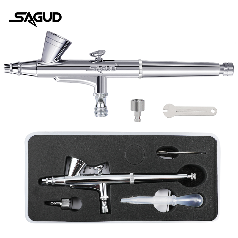 SAGUD エアブラシモデル SD-135 0.2 ミリメー - Airbrush Kit With Mini Compressor のレビューと価格