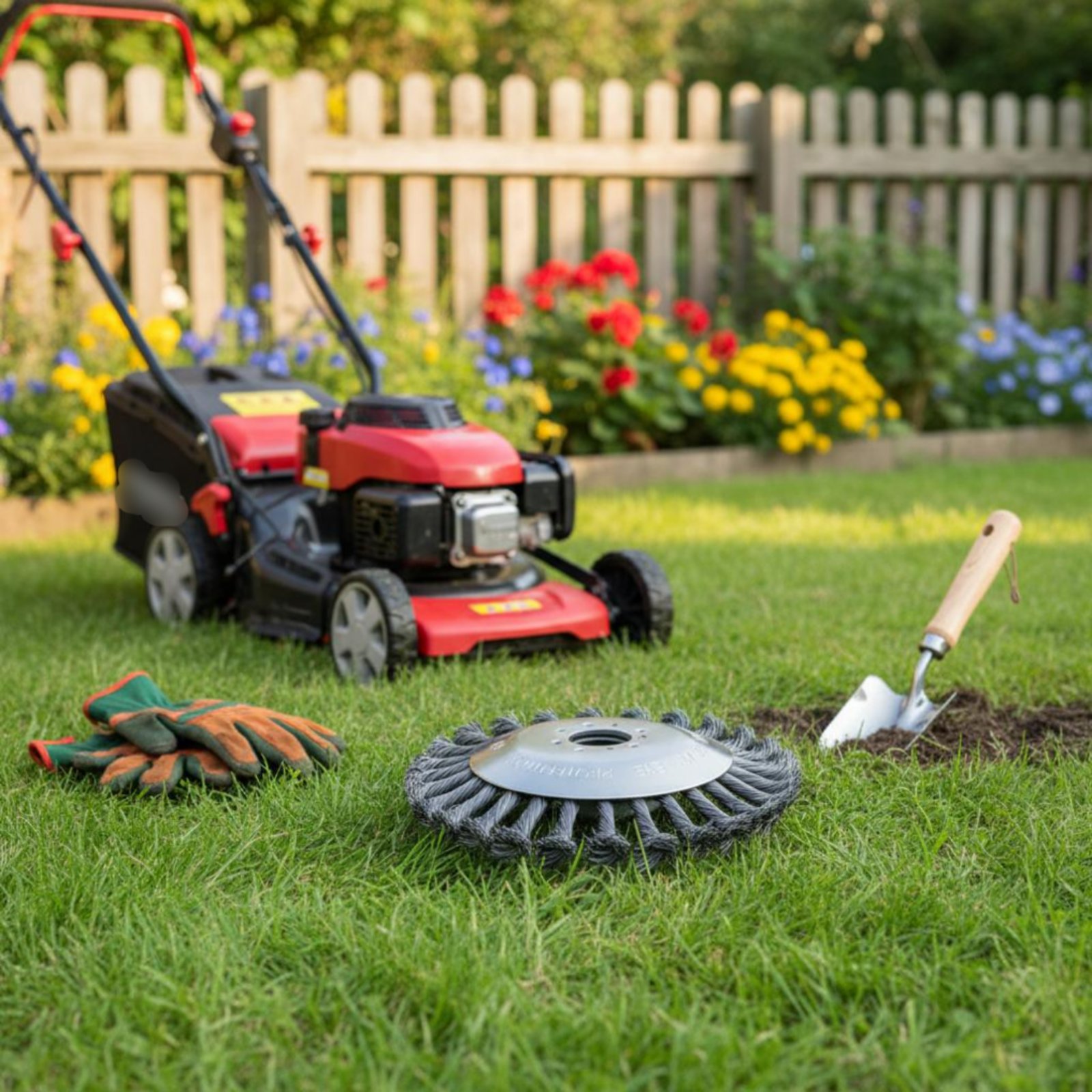スチールワイヤートリマーヘッド多用途ツイストワイヤー植生ブラ - Garden Tools のレビューと価格