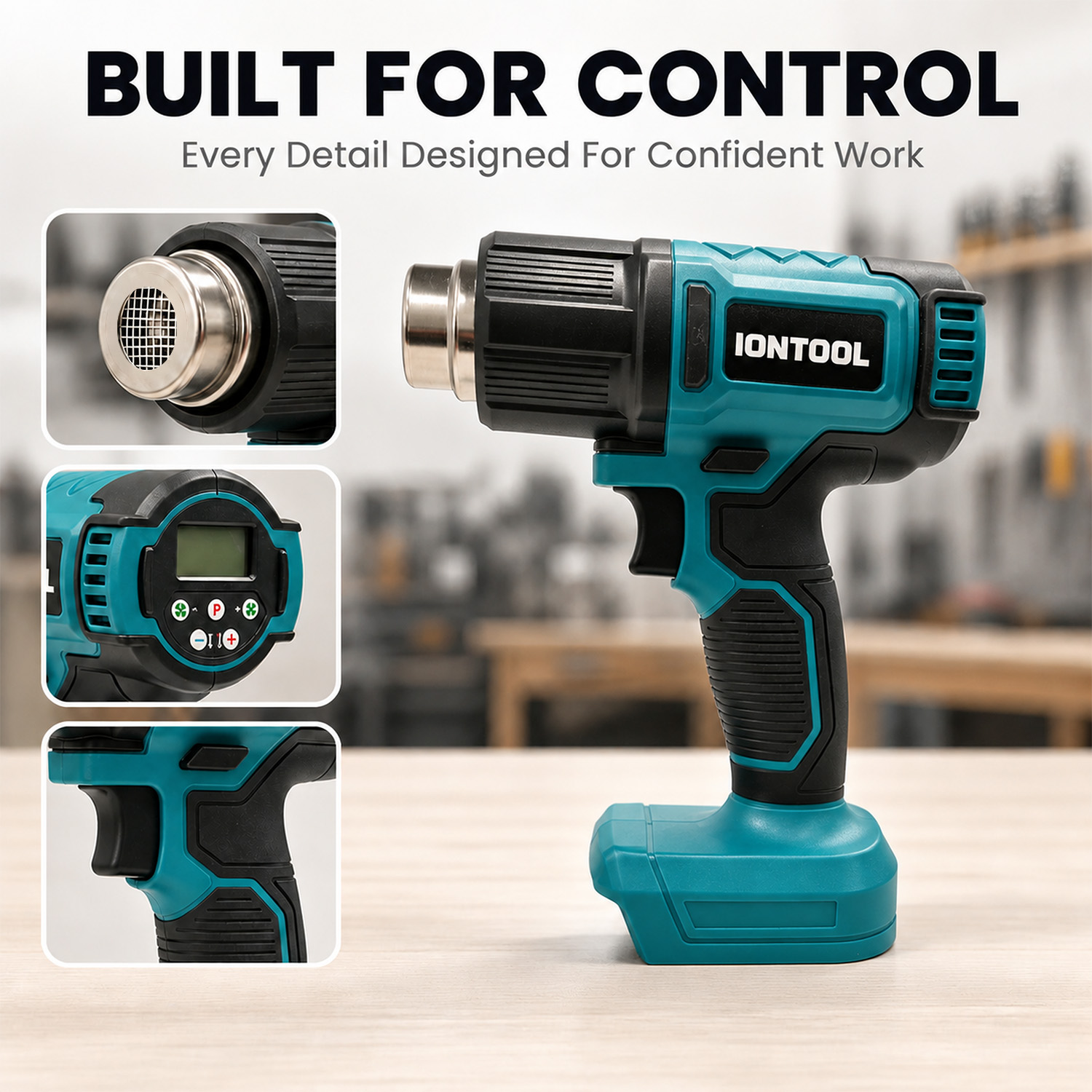 IONTOOL 250/500LPM 550 ℃   熱収縮 - Cordless Heat Gun For Shrink Tubing のレビューと価格