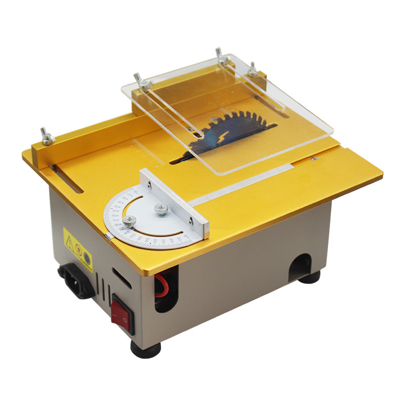 885小型テーブルソー 家庭用木工 手作りミニ多機能アクリル - Mini Table Saw For Woodworking のレビューと価格