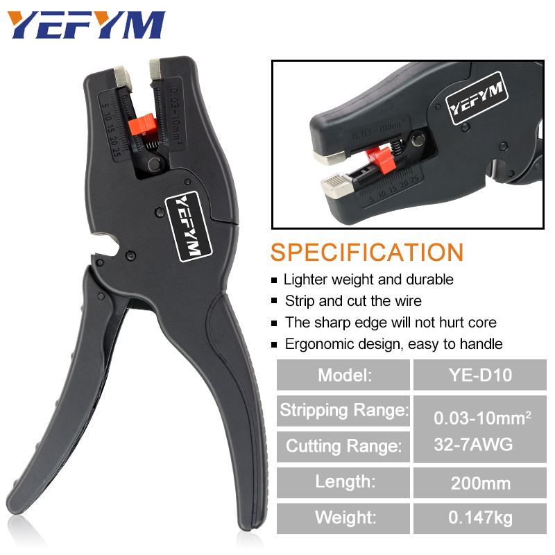 自動ワイヤーストリッパーとカッター、YE-D10プライヤー、 - Automatic Wire Stripper Cutter のレビューと価格