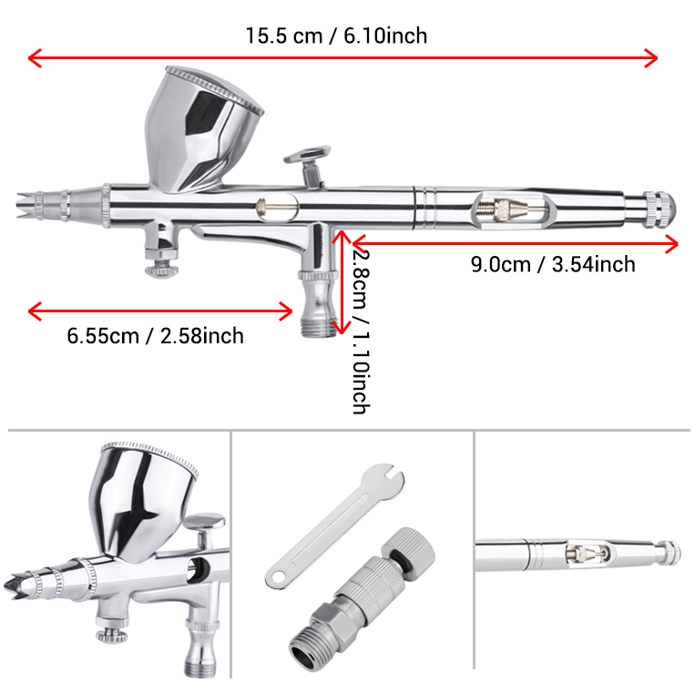ミニブラシとクリーニングキット,メイクブラシキット,タトゥー - Airbrush Kit With Mini Compressor のレビューと価格