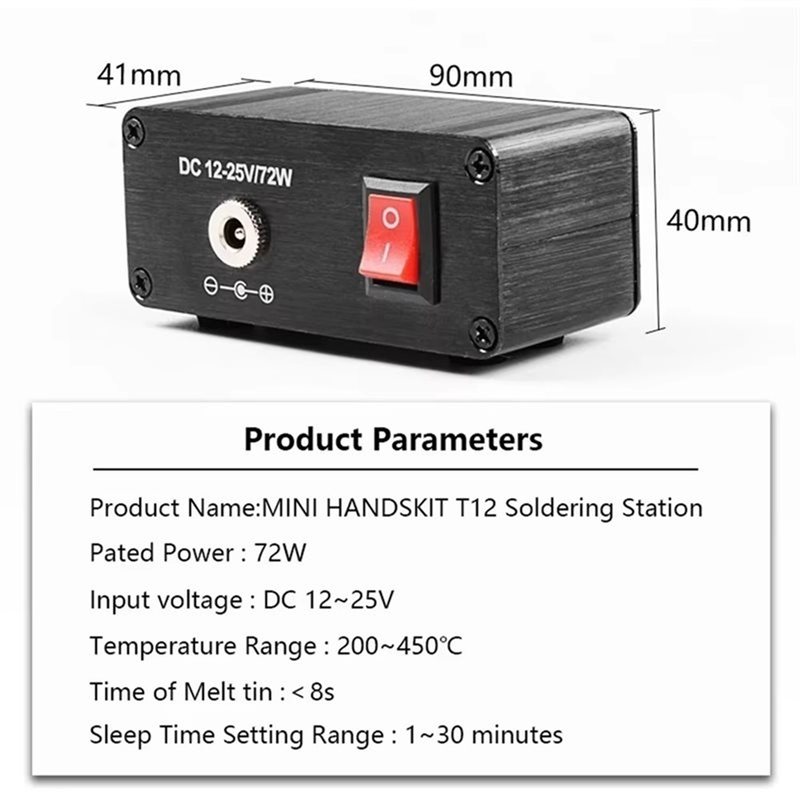 AB11-T12 家庭用修理はんだ付けステーションポータブル - Digital Soldering Station T12 のレビューと価格