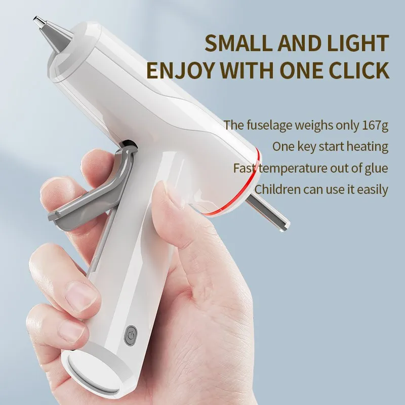 ミニコードレスホットメルトグルーガン高温電気修理ツールDIY - Hot Melt Glue Gun Cordless のレビューと価格