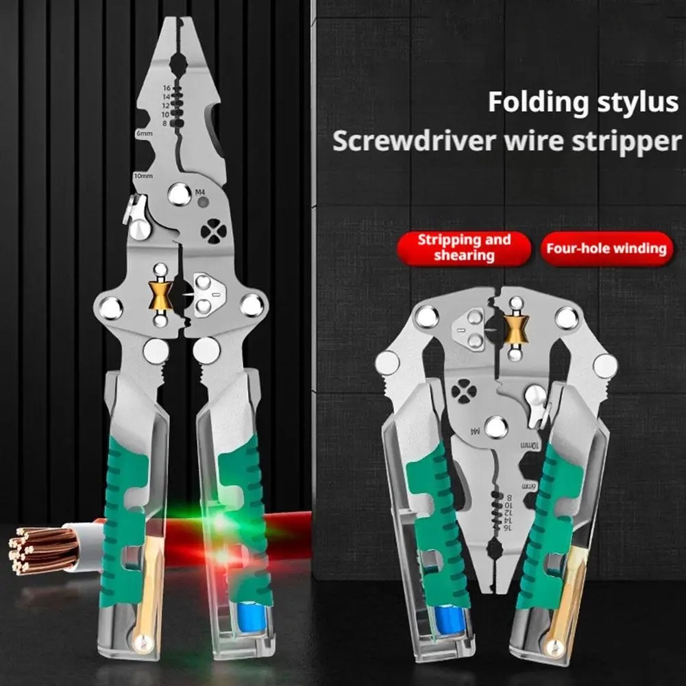 Foldalbe ワイヤーストリッピングプライヤー電圧テスト - Automatic Wire Stripper Cutter のレビューと価格