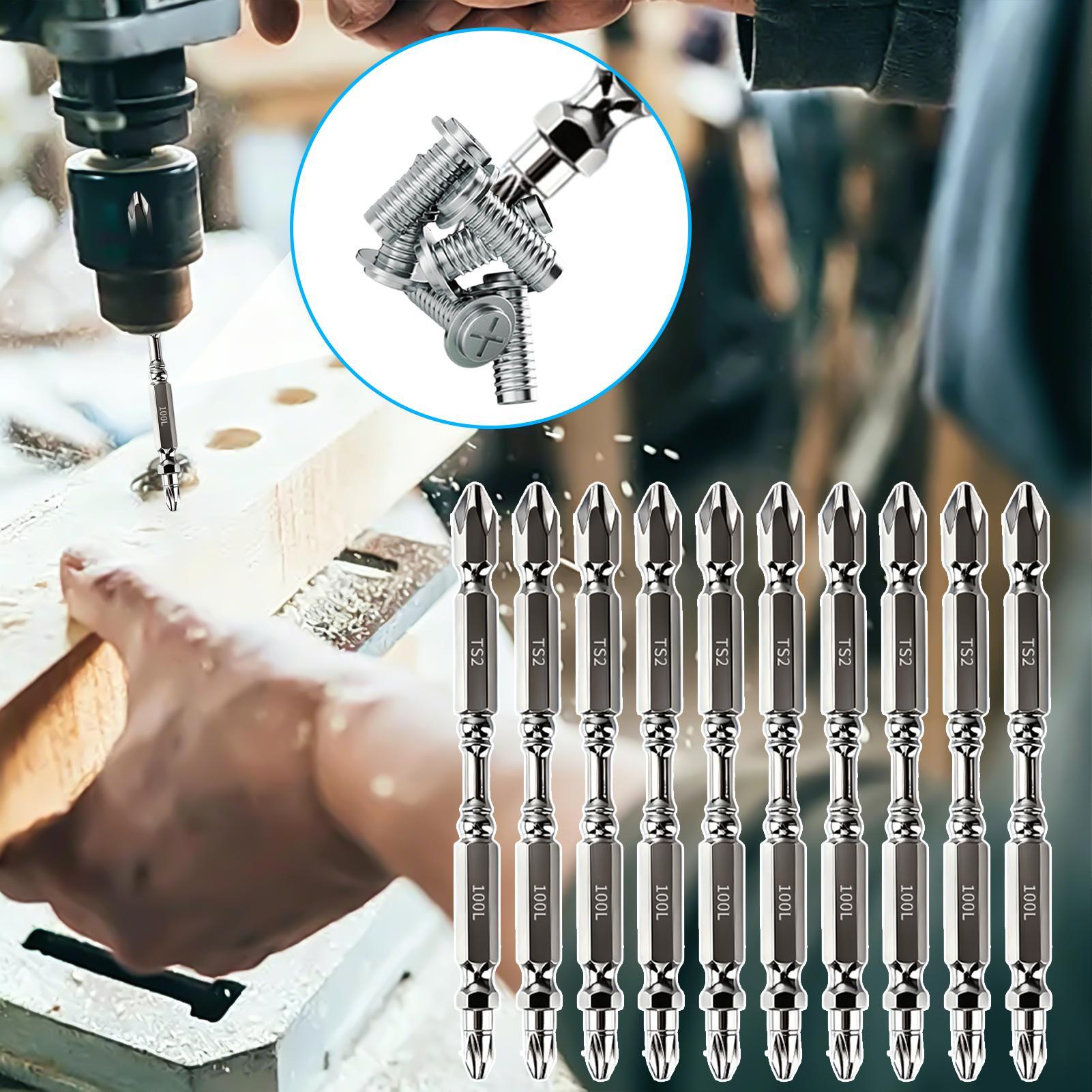 ドライバービットセット磁気ヘビーデューティ金属六角シャンク滑 - Power Tools のレビューと価格