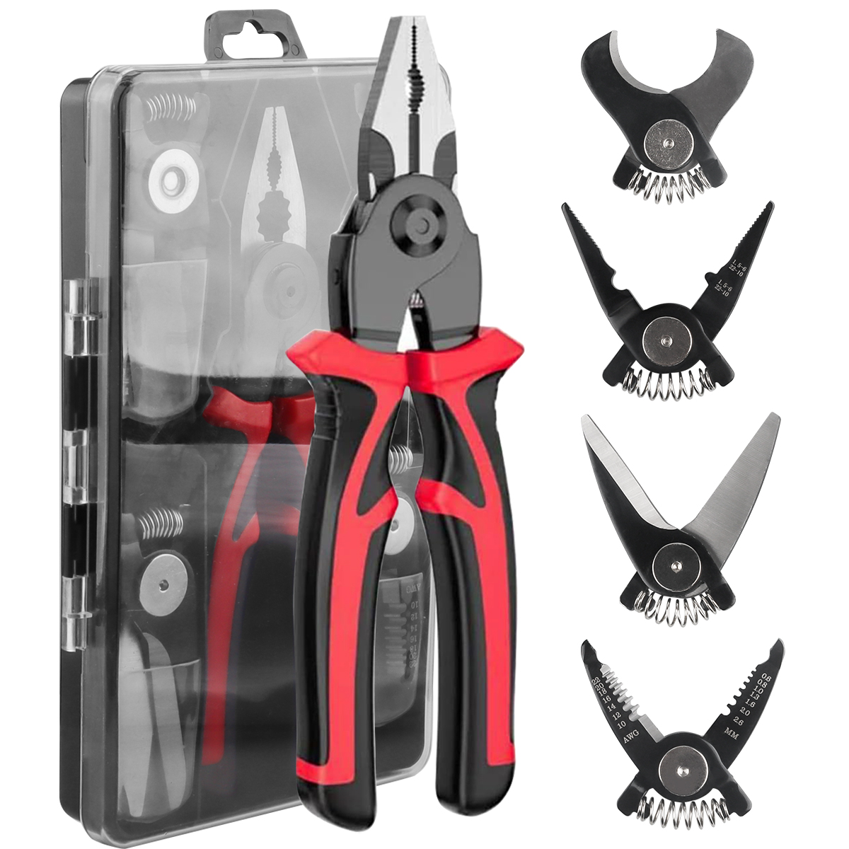 5 in1 圧着ペンチワイヤーカッター鋼線プライヤー万力スト - Automatic Wire Stripper Cutter のレビューと価格