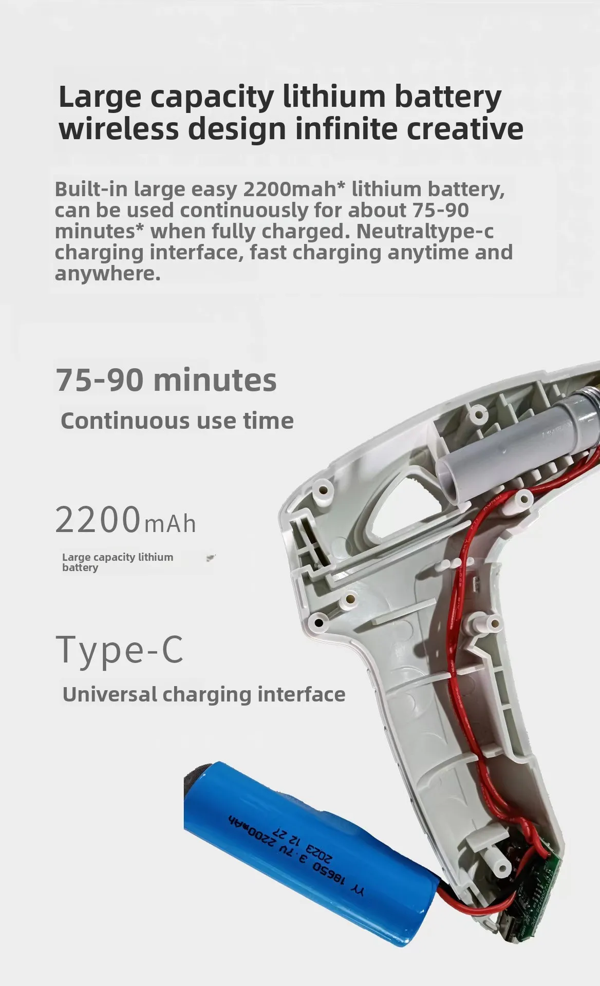 電気グルーガン コードレス 充電式 USB充電式 漏れ防止  - Hot Melt Glue Gun Cordless のレビューと価格