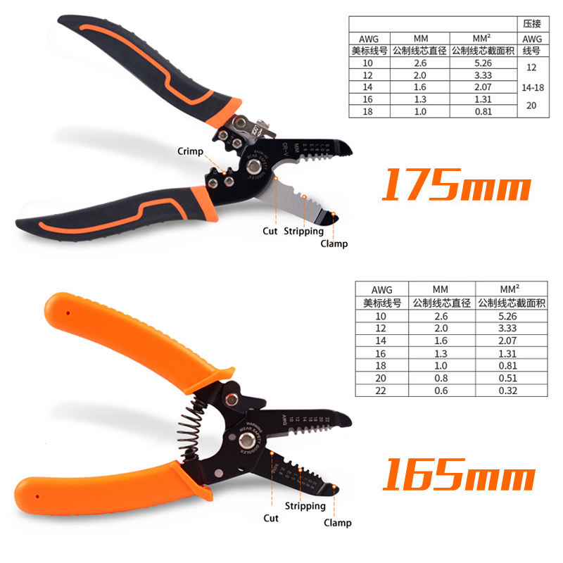 175 ミリメートルストリッピング圧着ペンチワイヤーストリッ - Automatic Wire Stripper Cutter のレビューと価格