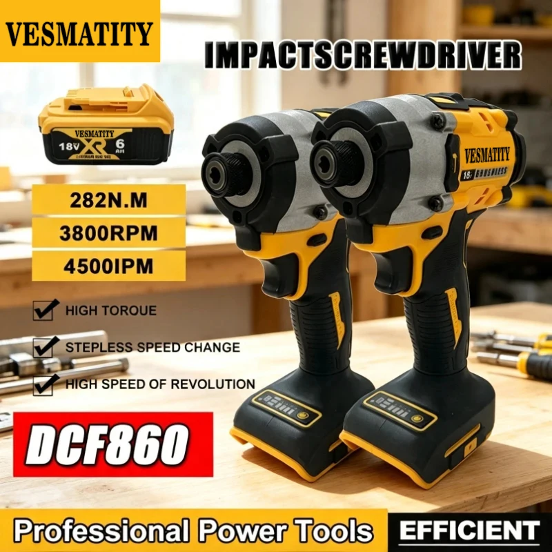 DCF860コードレスコンパクトドリル ブラシレス電動ドリル - Brushless Cordless Electric Drill 18V のレビューと価格