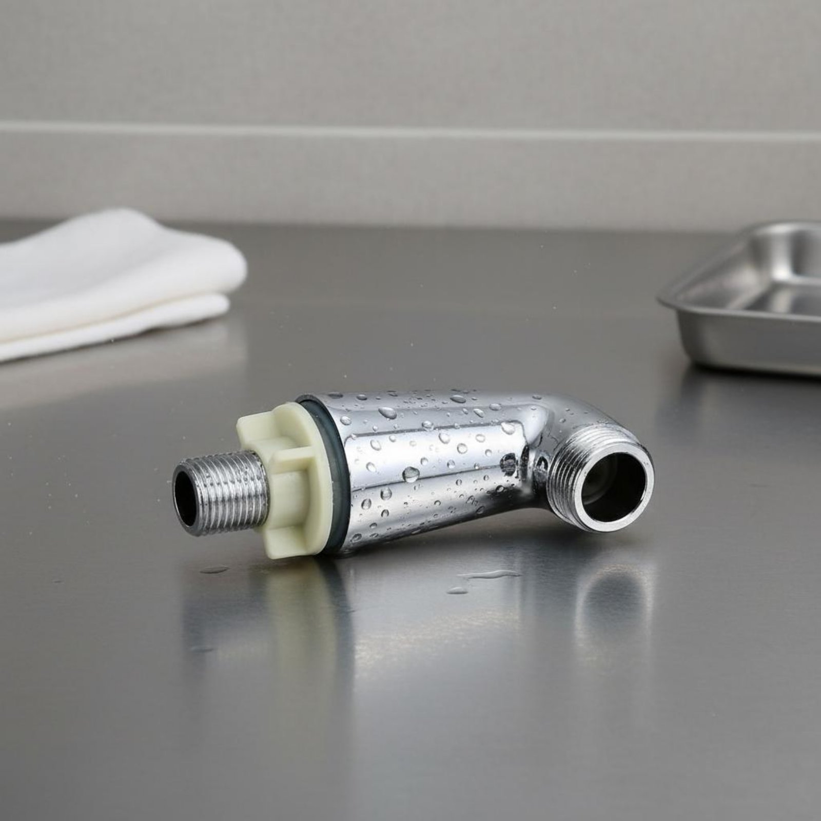 2ピース浴槽蛇口取り付け脚 シルバートーン仕上げ 浴室用配管 - Plumbing のレビューと価格