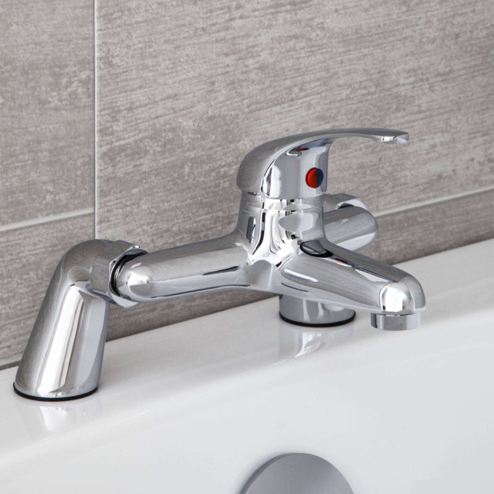 2ピース浴槽蛇口取り付け脚 シルバートーン仕上げ 浴室用配管 - Plumbing のレビューと価格