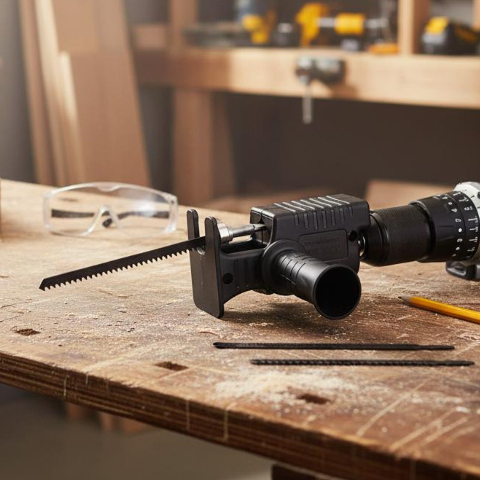 ドリルからレシプロソーへのアダプター 木材切断用ドリルソー  - Reciprocating Saw Attachment Drill のレビューと価格